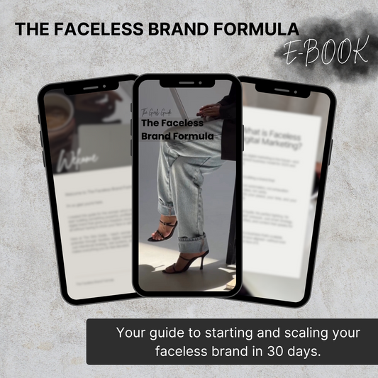 The Faceless Brand Formula E-Book